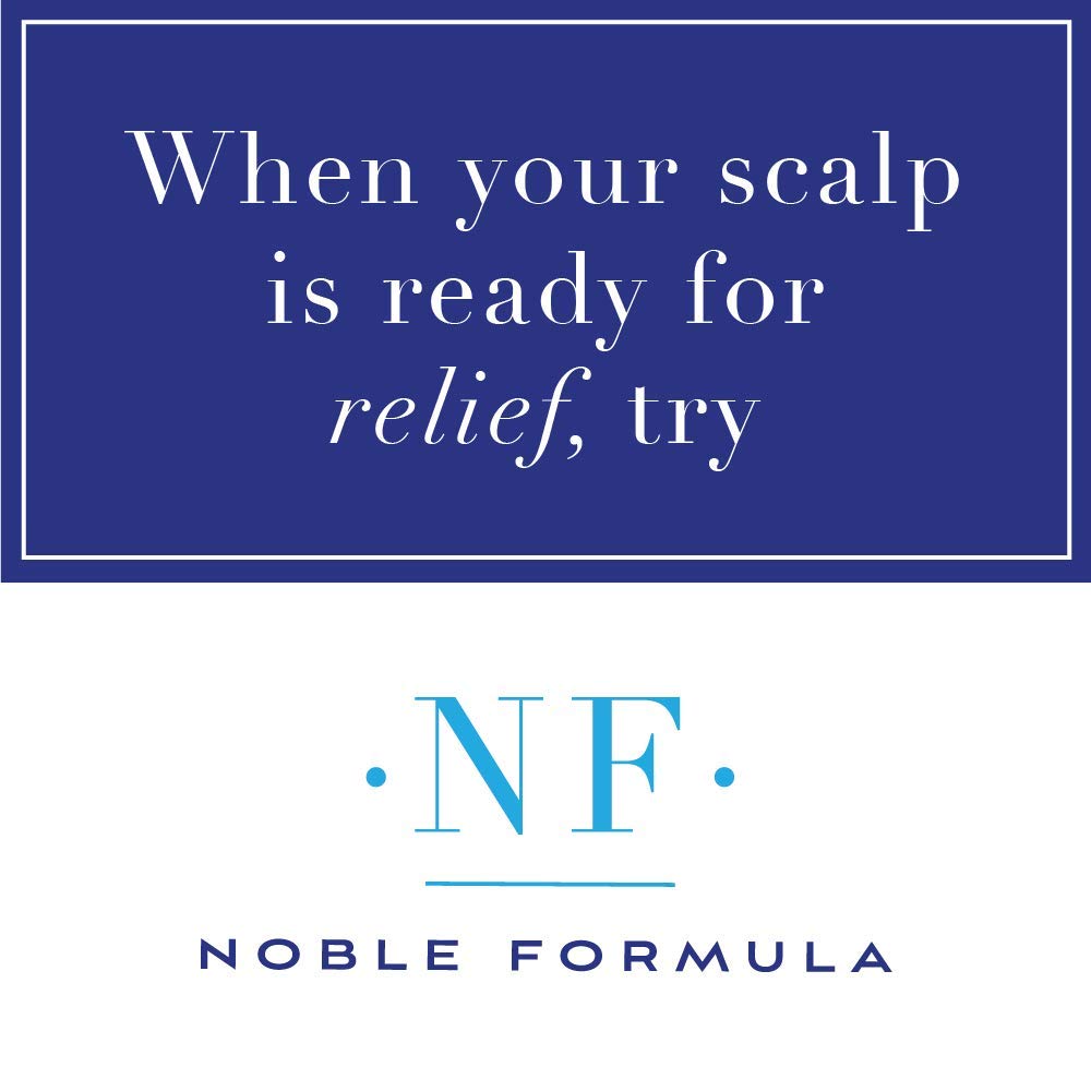 Compact 8 oz Noble Formula shampoo packaging on shelf