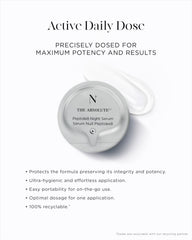 Noble Panacea Peptide8 Night Serum applied to face during night routine