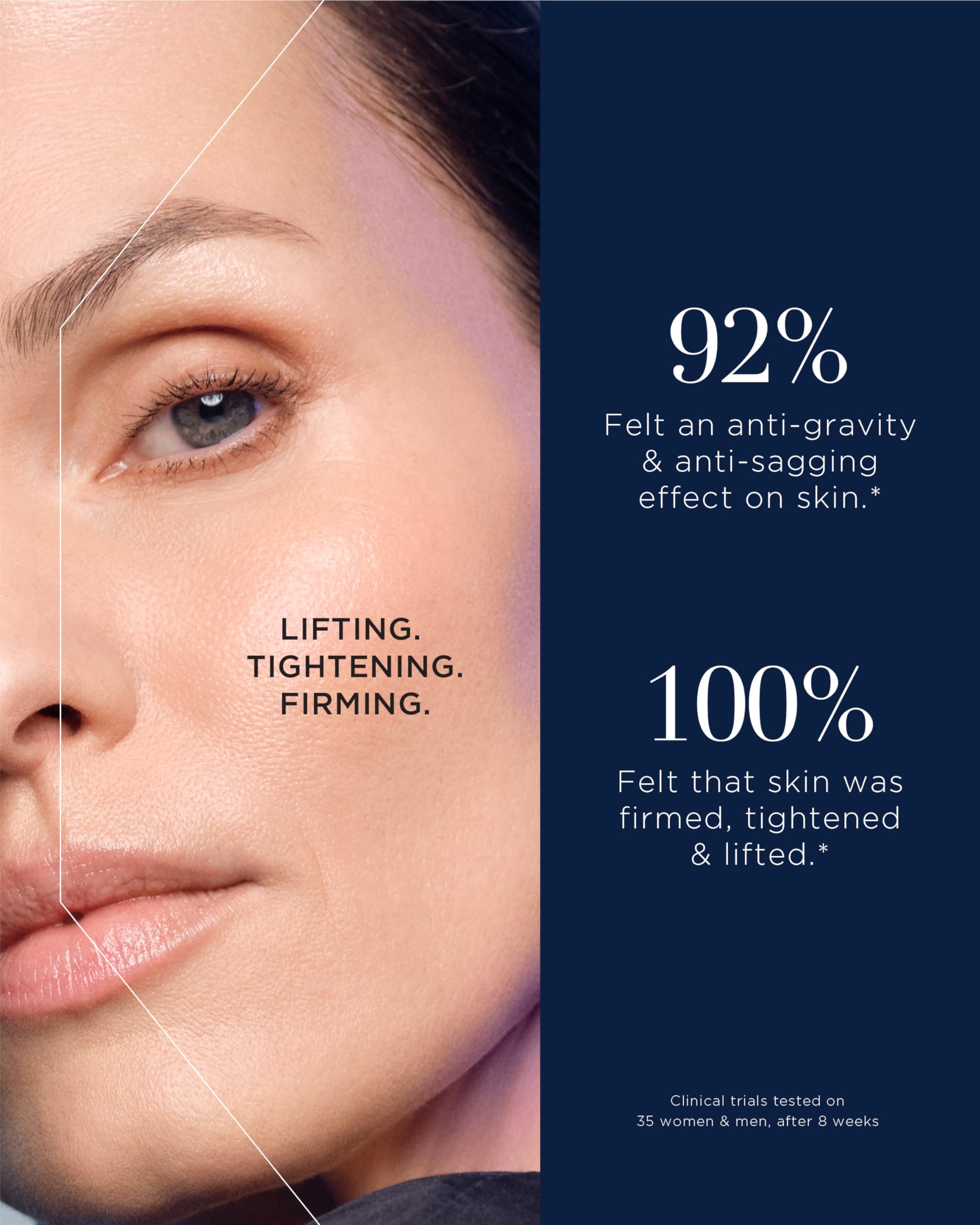 Noble Panacea Peptide8 Night Serum texture close-up shows silky, fast-absorbing feel