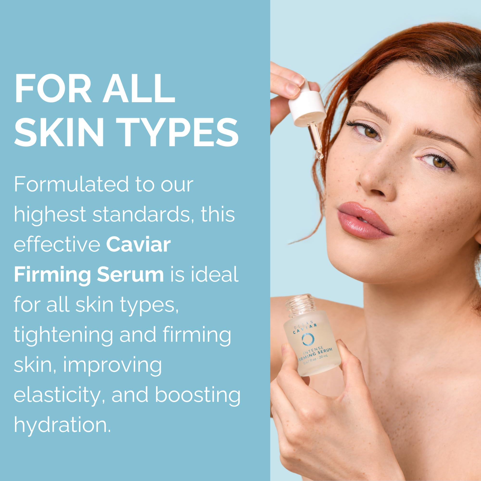 Noche Y Dia Caviar Serum near eye area demonstrates lifting potential