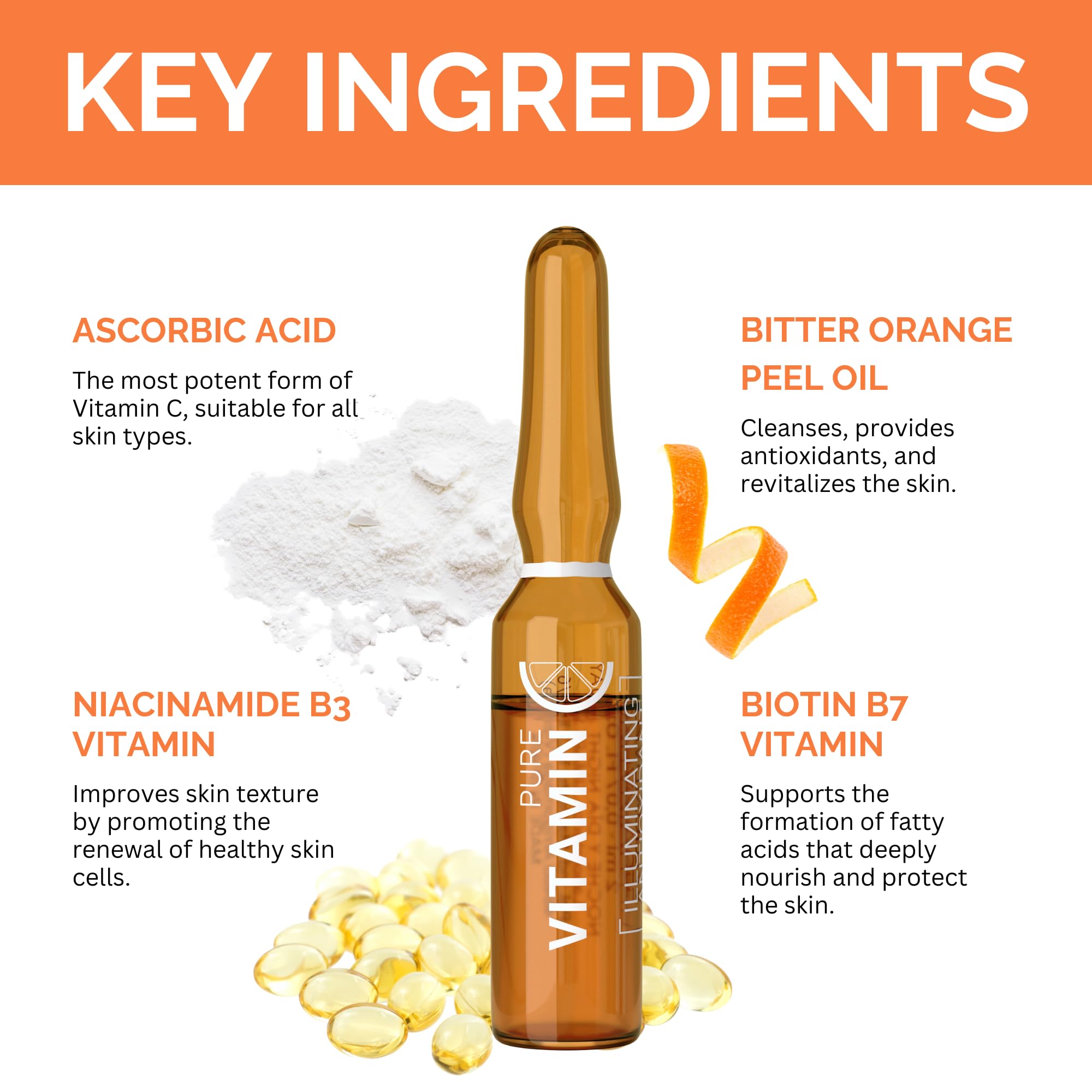 Noche Y Dia Vitamin C Ampoule Oil silky texture on skin.