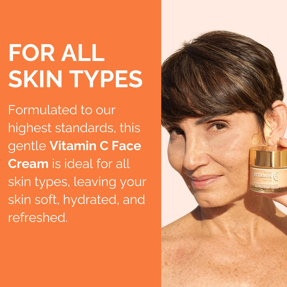 Noche Y Dia Vitamin C Face Cream packaging close-up highlighting 60mL size.