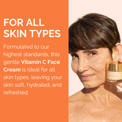 Noche Y Dia Vitamin C Face Cream packaging close-up highlighting 60mL size.