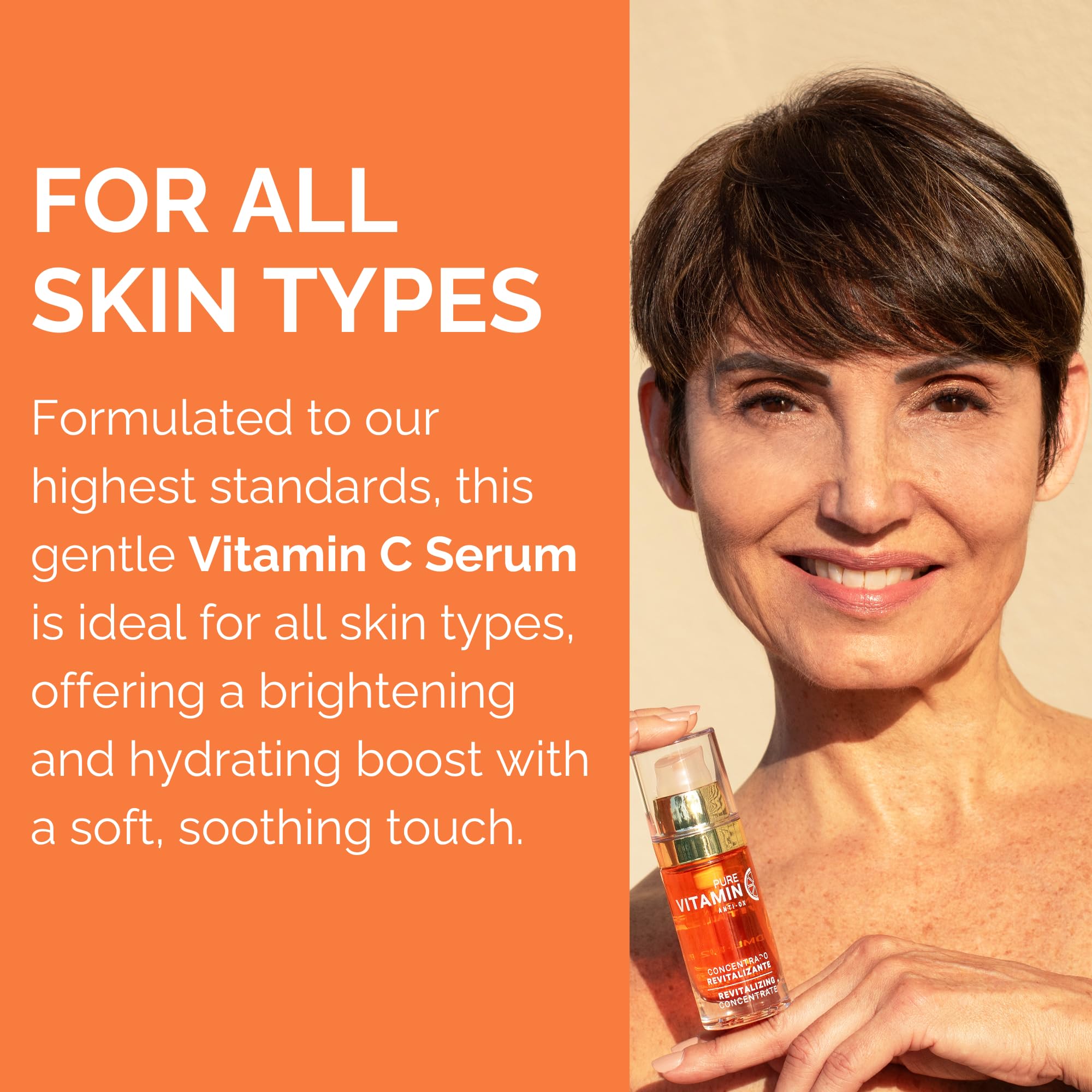 Noche Y Dia Vitamin C Serum ingredients: ascorbic acid, lemon, kiwi oil, brightening.