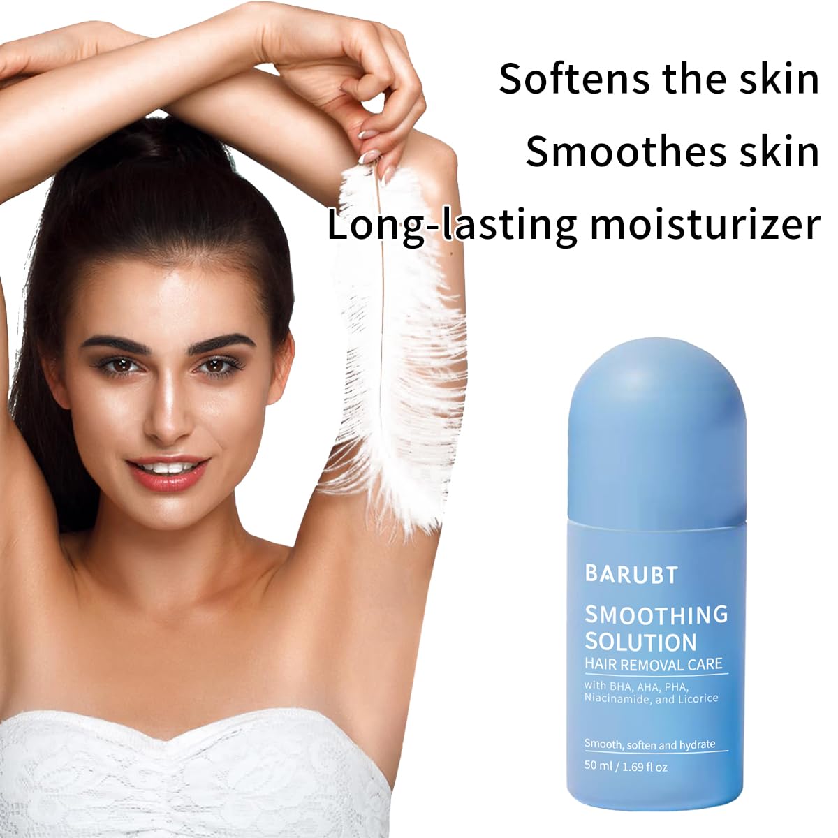 NOEEWUPO ingrown hair serum on legs for smoother skin