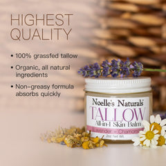 Noelle's Naturals lavender chamomile balm scent highlighting natural fragrance.