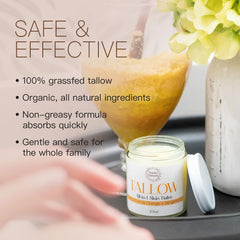 Noelle's Naturals Tallow Balm orange bergamot scent close-up