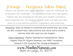 Tallow Balm packaging shown, eco-friendly and easy to use