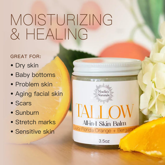 Creamy balm texture ready for facial and body use