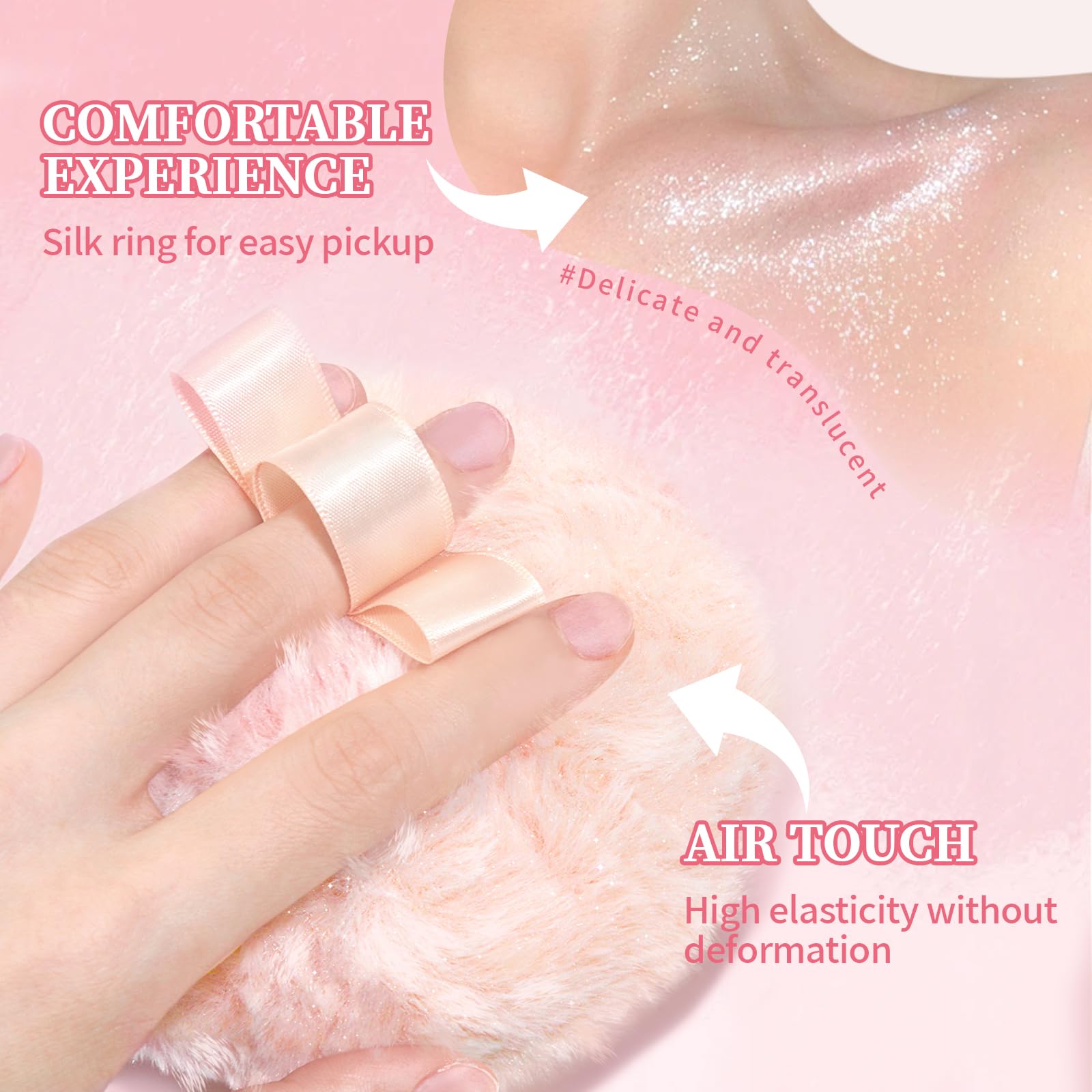 Noerrors glitter on face body patting creates skin shimmer