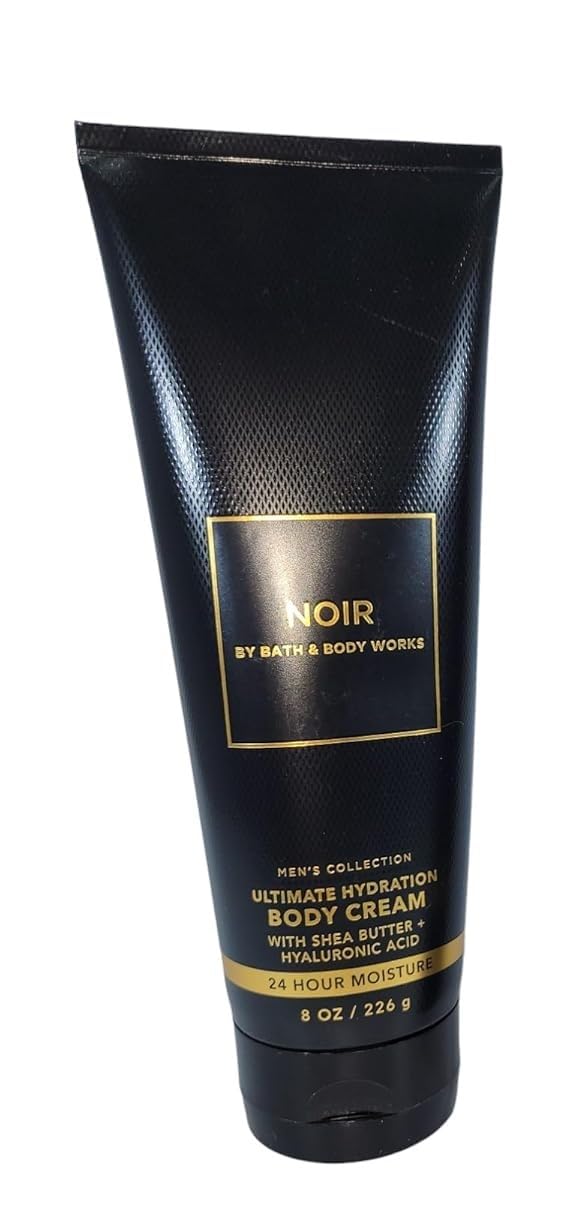 Noir body cream 8oz jar showing luxurious hydration for daily use