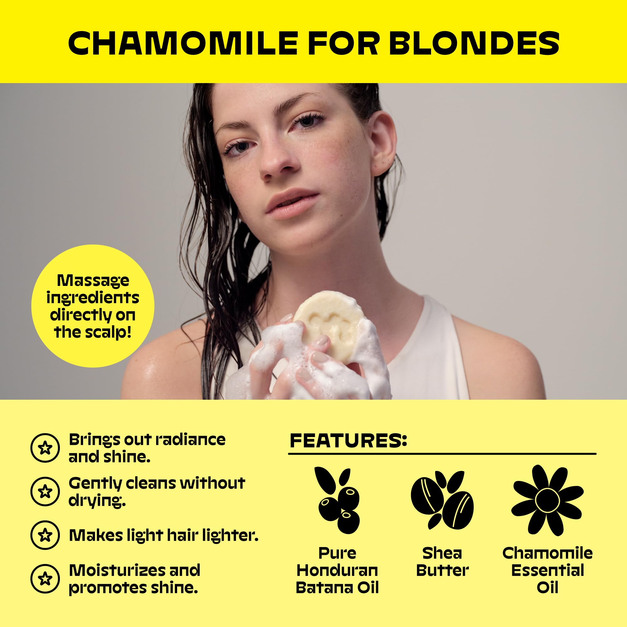 Chamomile soothes the scalp and revives ends in NOLE Care.