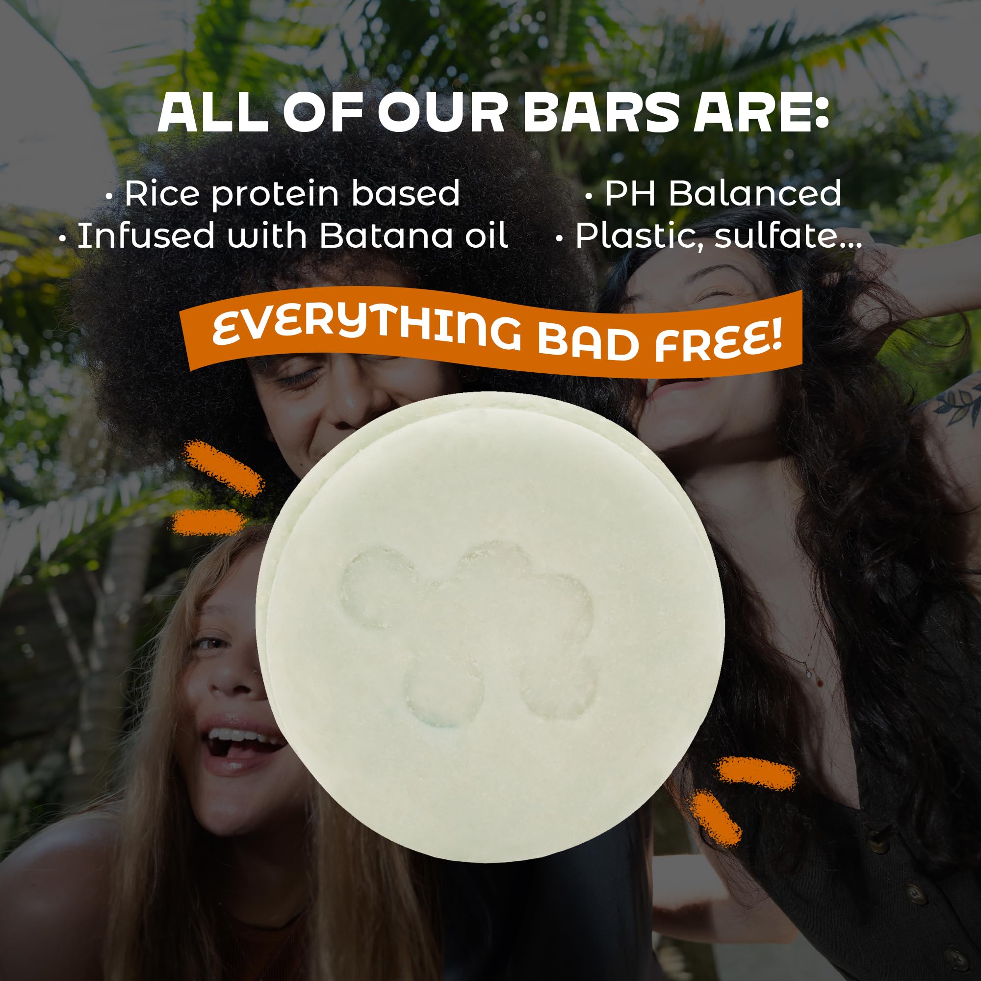PH-balanced NOLE Care bar shampoo for gentle cleansing.