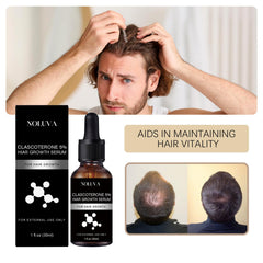 User applying CLASCOTERONE 5% serum during daily routine.