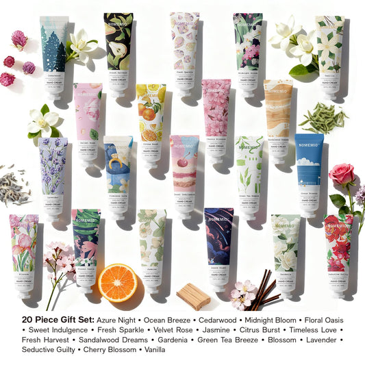 Nomemio travel-size hand creams compact for purses and pockets