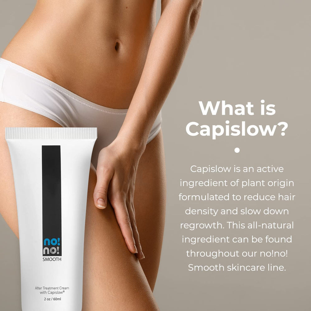 no-no smooth after treatment lotion packaging close-up showing cooling sensation