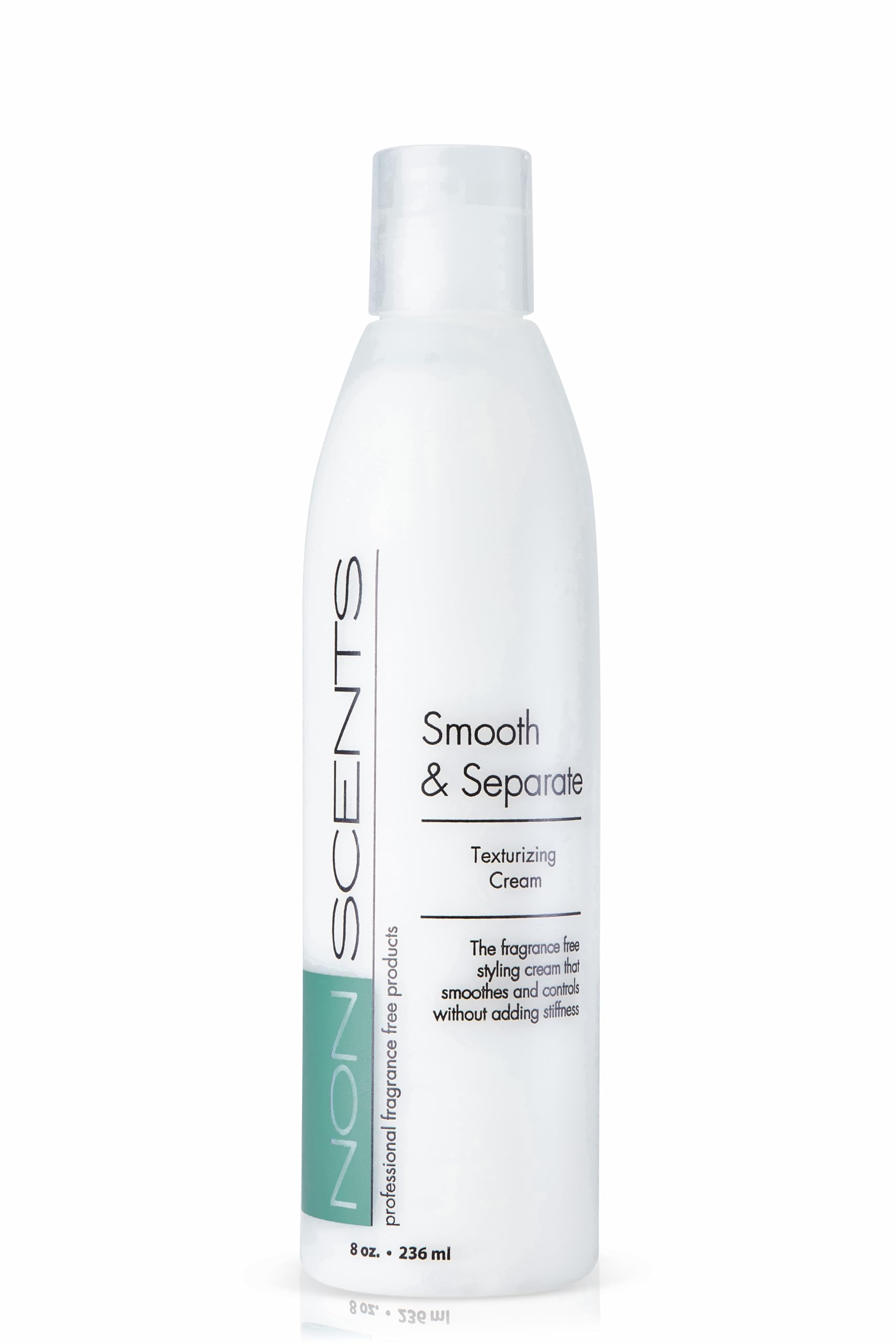 Nonscents fragrance-free curl cream bottle showing unscented styling for sensitive noses and smooth curls.