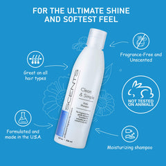 Made in USA Nonscents fragrance-free shampoo packaging.
