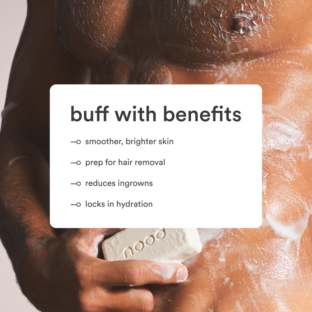 Nood Buff Bar daily use exfoliation for arms and legs