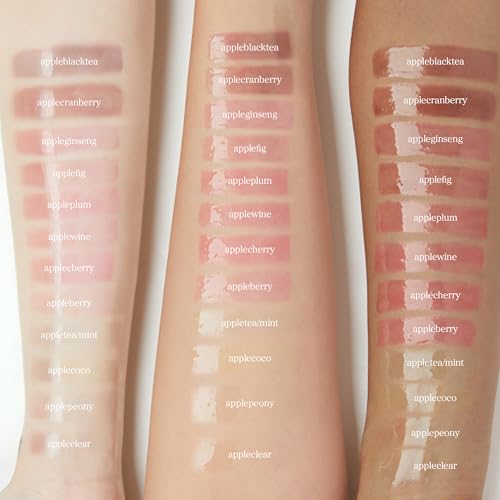 NOONI Appleclear Lip Oil clarity glow for a kissable look.