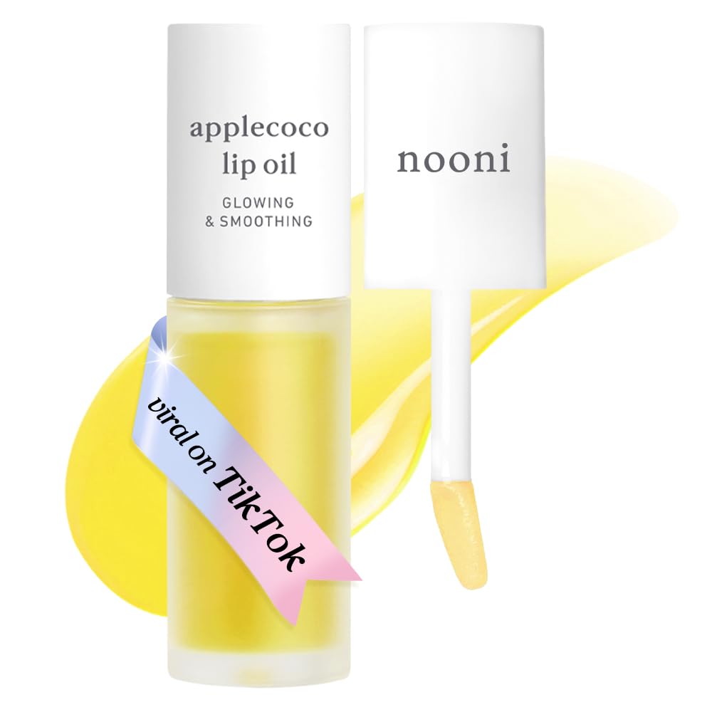 NOONI Applecoco lip oil bottle delivering long-lasting hydration