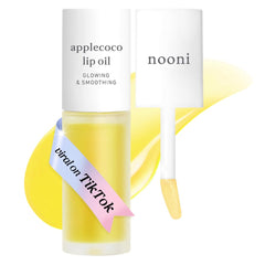 NOONI Applecoco lip oil bottle delivering long-lasting hydration