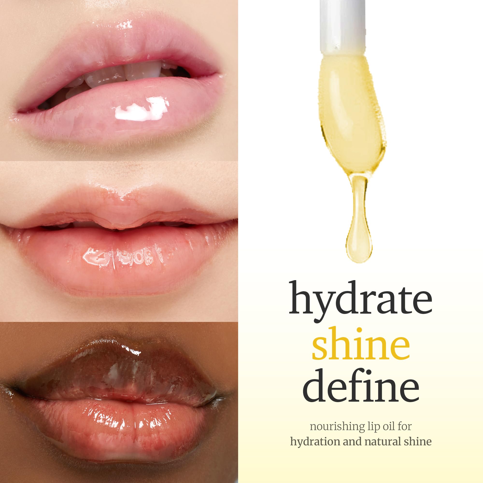 NOONI Applecoco lip oil long-wear formula shown on lips