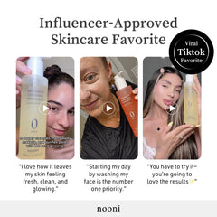 Ginseng seed oil highlight in NOONI Snow Aqua Deep Cleansing Oil ingredient focus