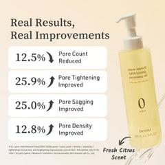 NOONI Snow Aqua 0 LHA Cleansing Oil makeup removal demonstration.