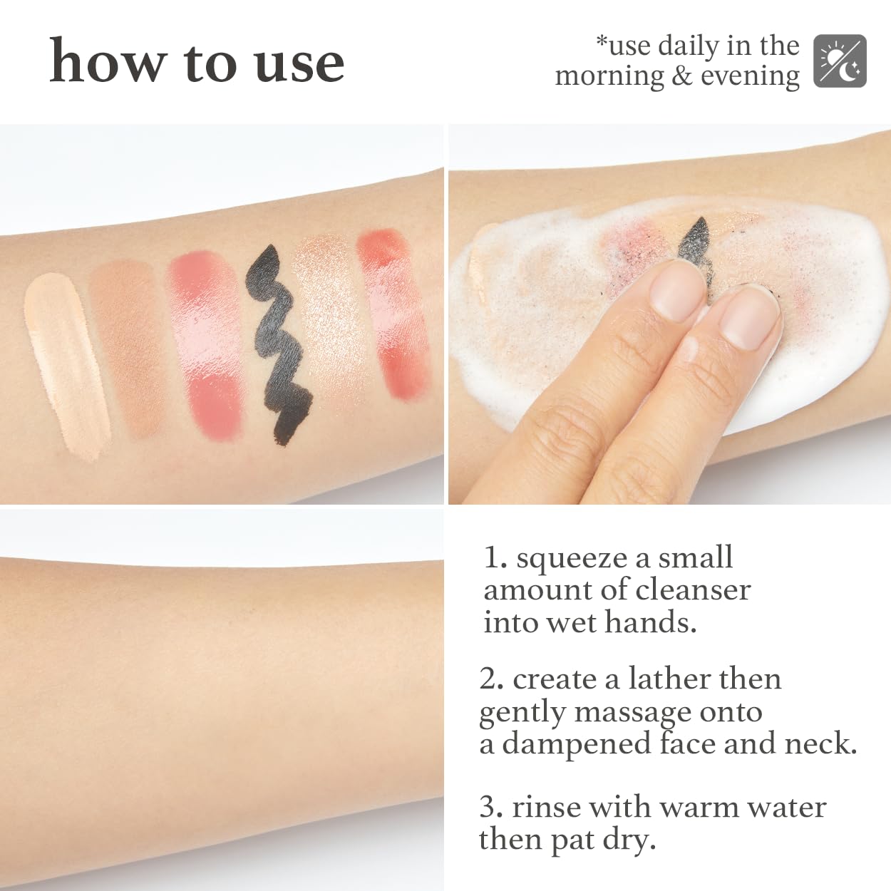 NOONI Snowflake cleanser packaging on shelf
