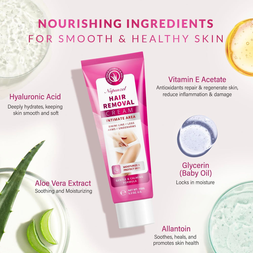 NOPUNZEL underarms use highlights smooth skin with no irritation.