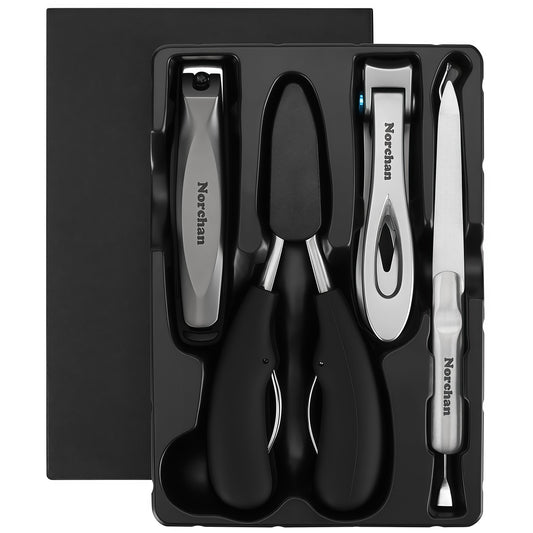 Norchan toe-nail clipper with wide jaw for precise trims