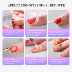 NORCICO 2-pack gel remover packaging ready for use.