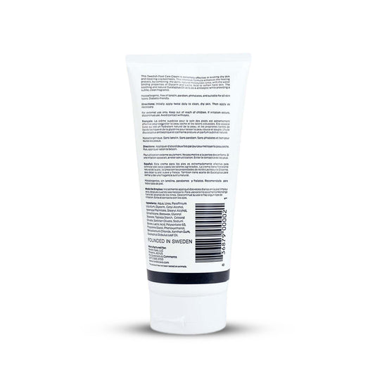 Nordic Care Foot Care Cream tube label highlights 10% Urea for improved hydration