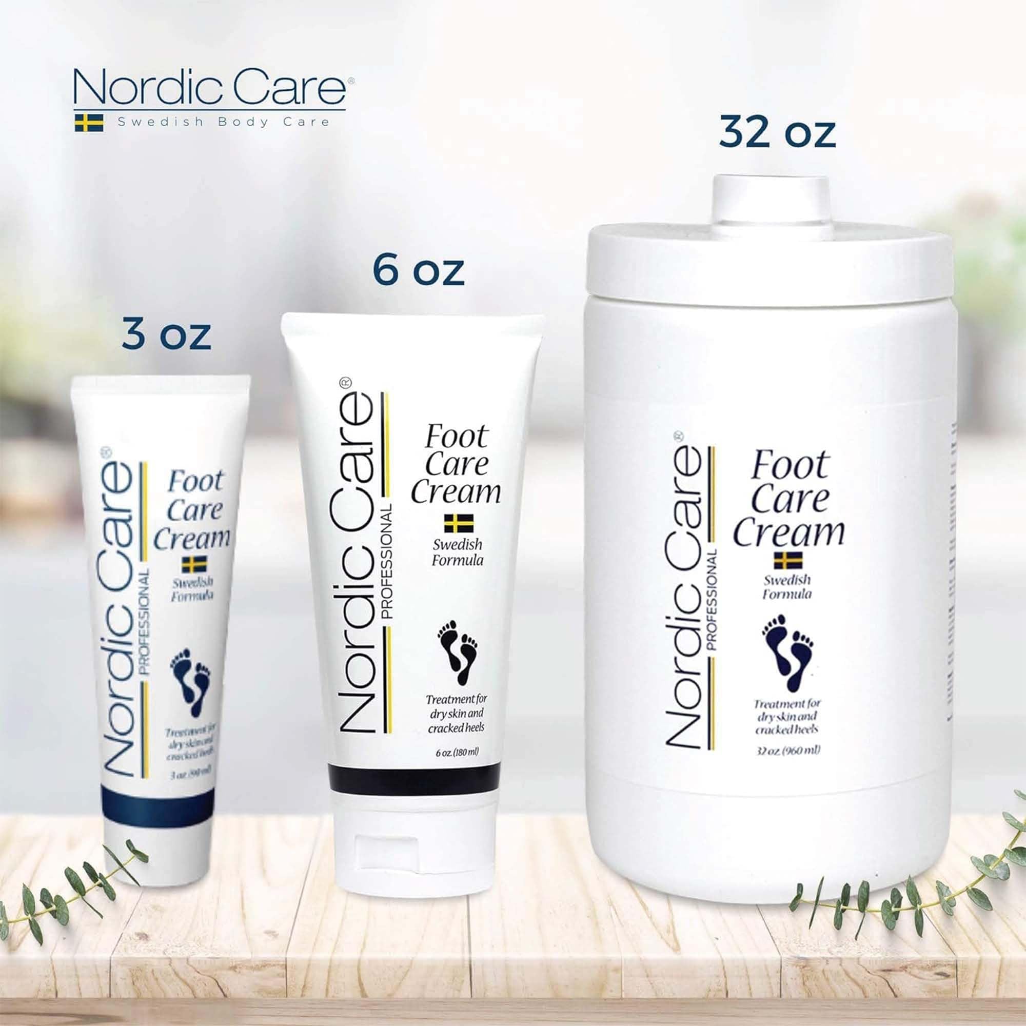 Nordic Care Foot Care Cream provides silky hydration for feet and legs