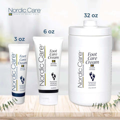 Nordic Care Foot Care Cream provides silky hydration for feet and legs
