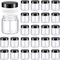 Norme 24-pack glass jars with lids for versatile storage and easy access