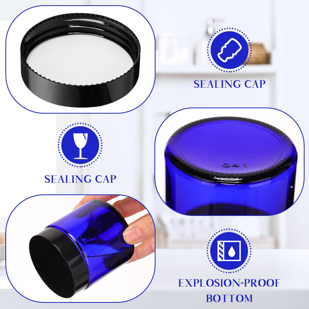 Norme glass jar with inner liner keeps contents fresh