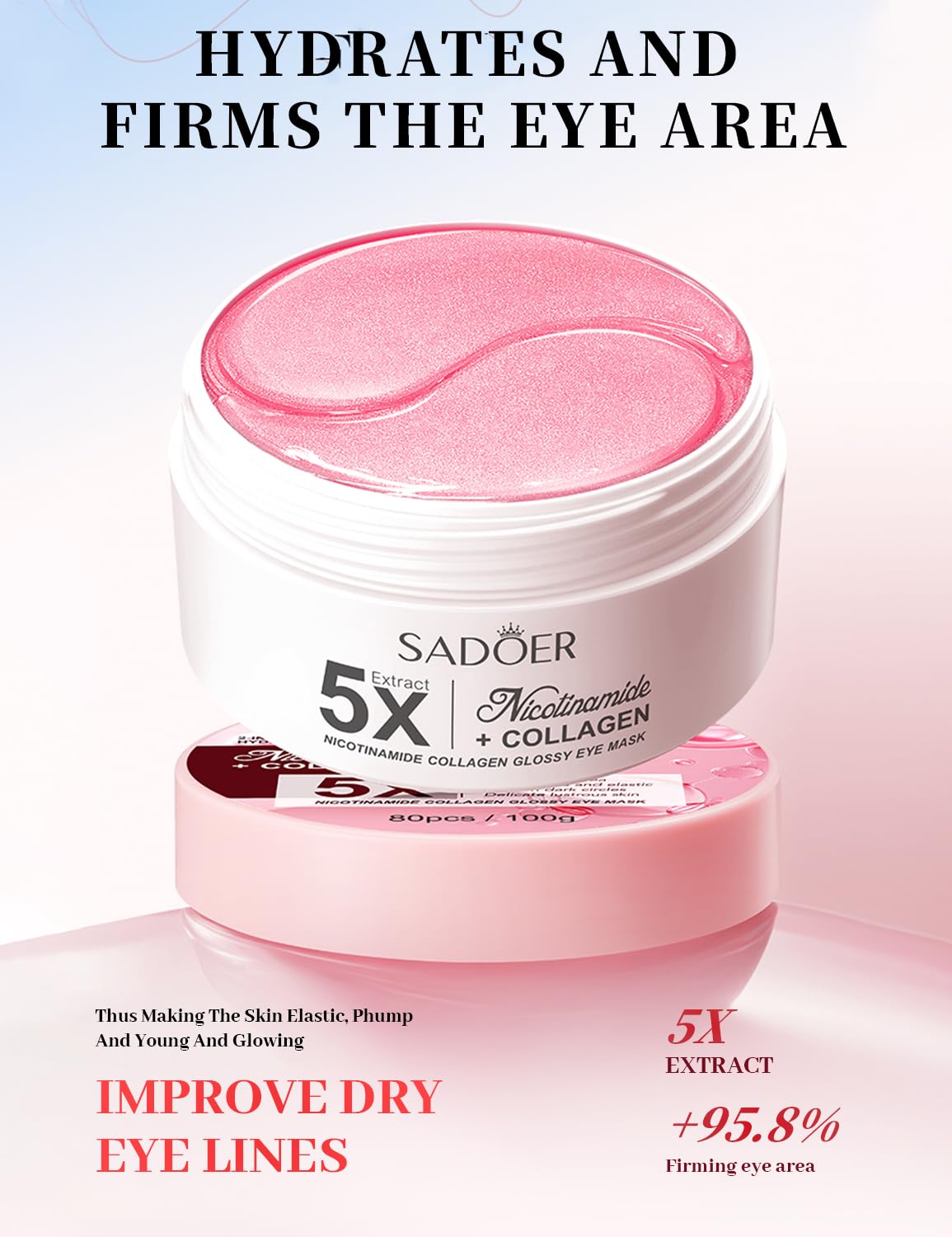 Close-up of Norni Leord hydrogel texture for soothing care