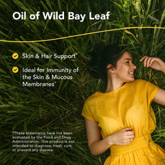 North American Herb & Spice Wild Oil of Bay Leaf pour over skin for gentle care