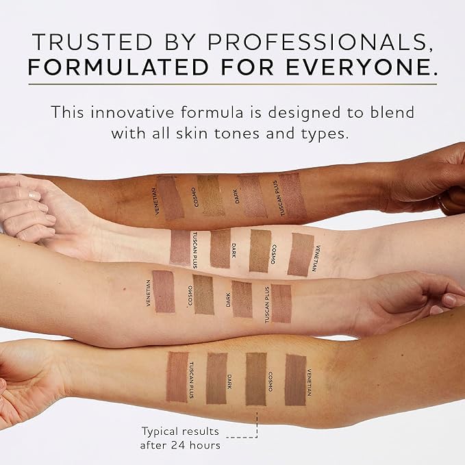 Norvell applicator mitt use demonstrates even coverage for gradual color.