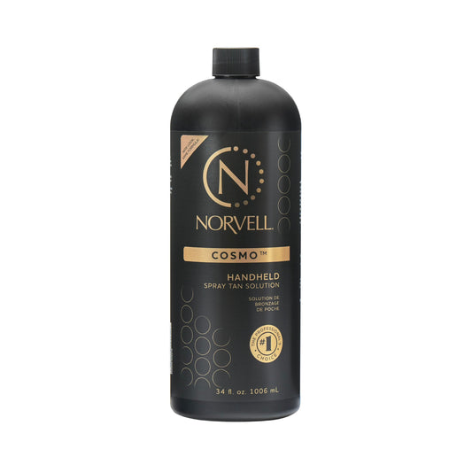 Norvell Cosmo bottle front showing natural-toned self-tanner for a bronze glow