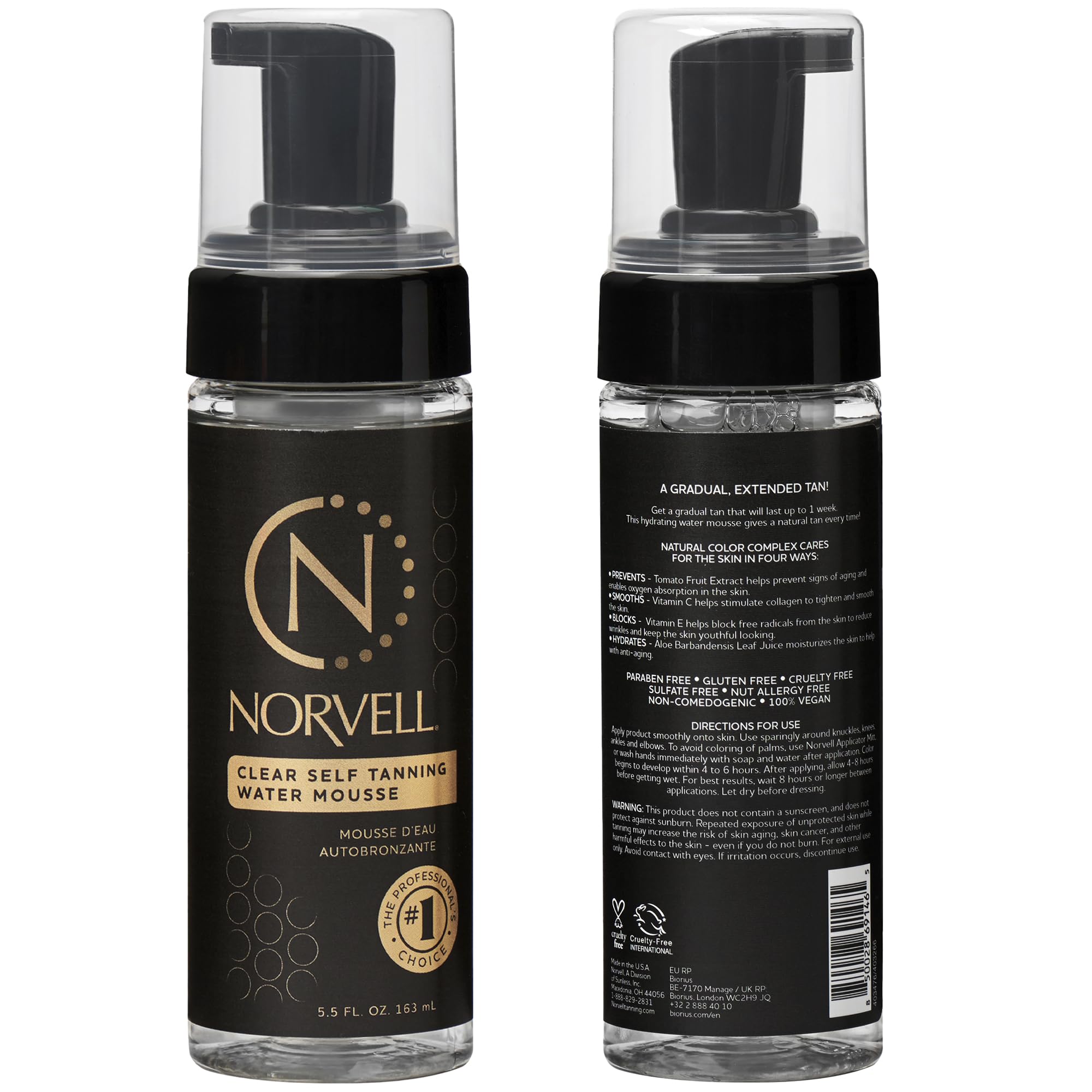 Close-up of Norvell mousse texture for easy, even application
