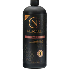 Norvell Premium Spray Tan Dark bottle, ready to deliver a natural bronze glow