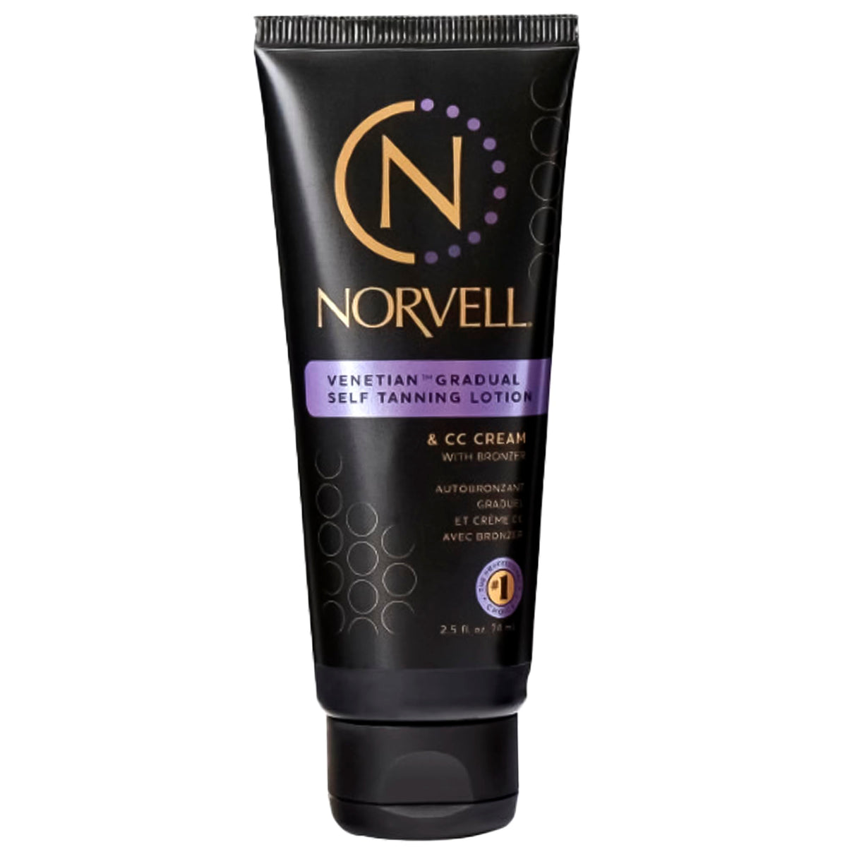 Norvell Venetian travel-size bottle shows a compact self-tanner for on-the-go color.
