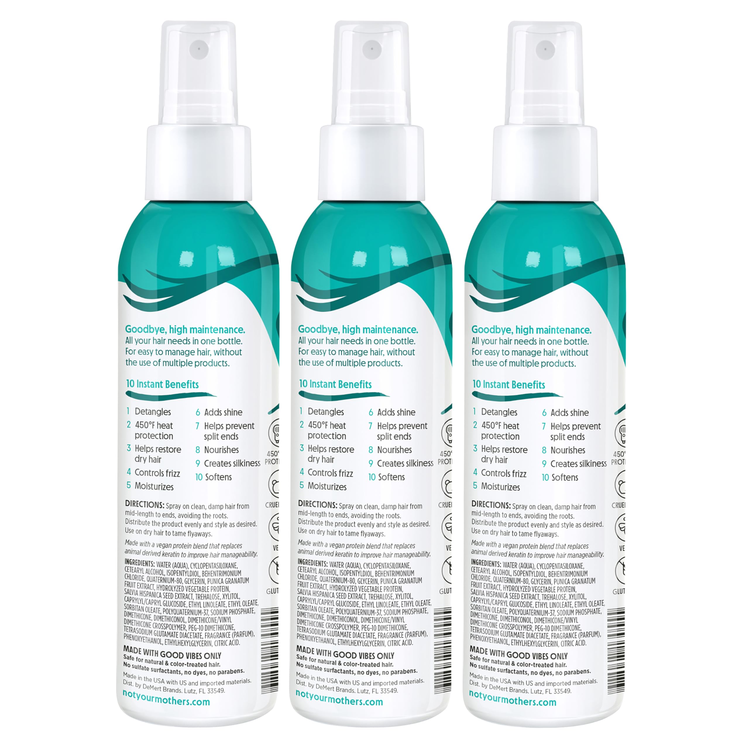 Not Your Mother's All Eyes On Me is safe for all hair types, vegan, cruelty-free.