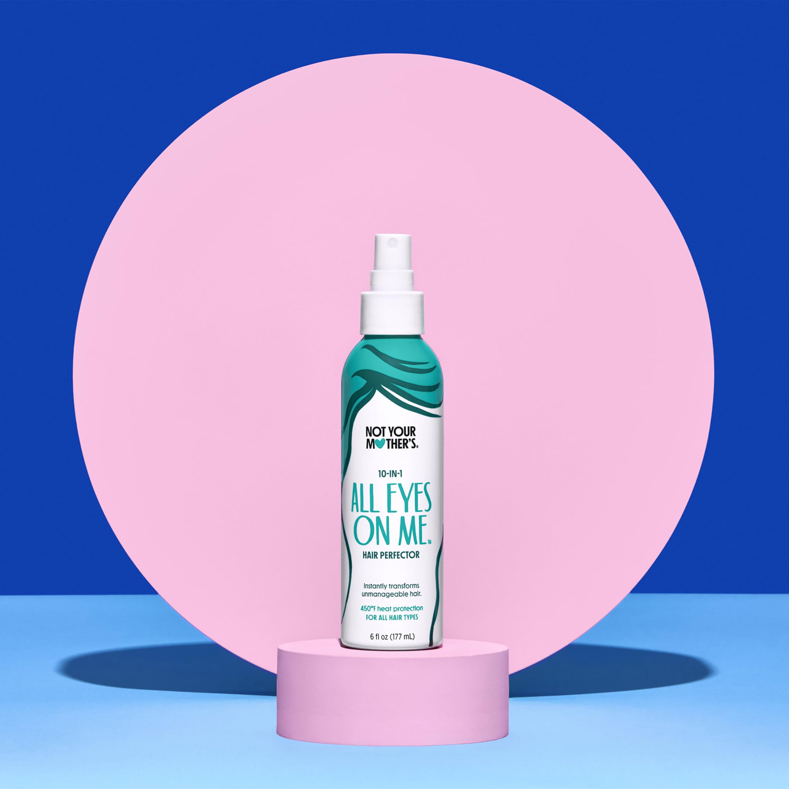 Not Your Mother's All Eyes On Me demonstrates heat protection up to 450°F.