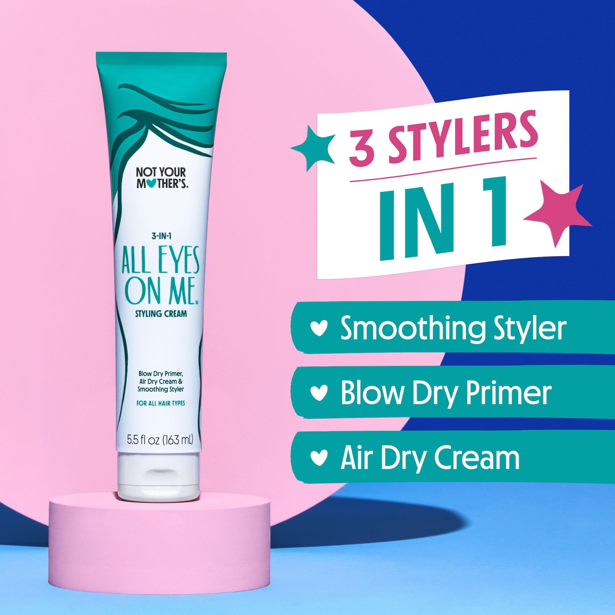 Not Your Mother's All Eyes On Me wax stick twist demonstrating shine and hold