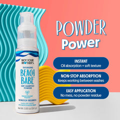 Applying Not Your Mother's Beach Babe to hair for texture boost