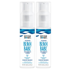 Not Your Mother's Beach Babe dry shampoo powder bottle front view for oil absorption